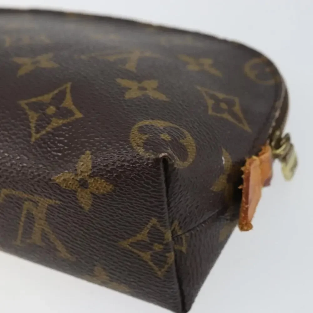 Louis Vuitton Monogram Pochette Cosmetic PM Pouch Brown